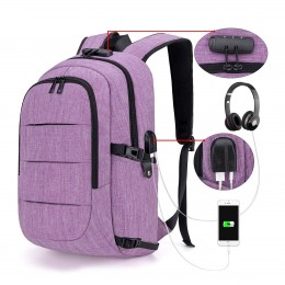 Travel Laptop Backpack Water Resistant Anti-Theft Bag With Usb Charging Port