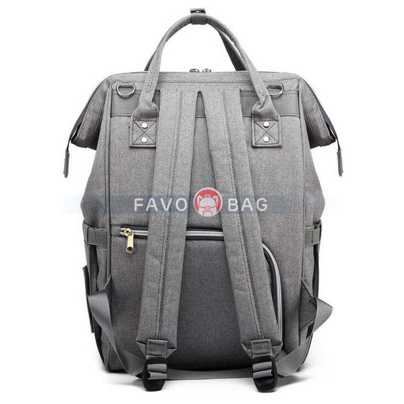 Gray Laptop Backpack For Travel Bags Business Computer Purse Work Bag With Usb Port