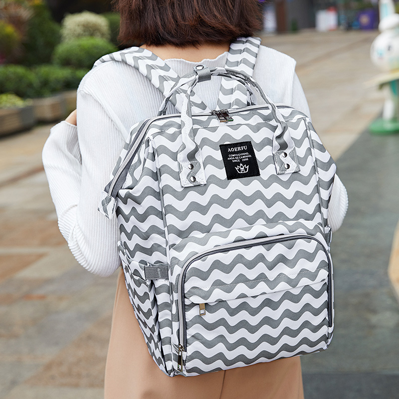 Black And White Stripes Laptop Backpack For Travel Bags Business Computer Purse Work Bag With Usb Port