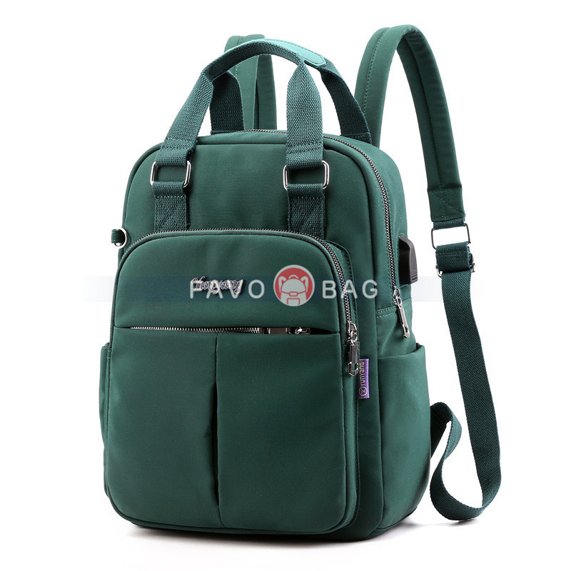 Pink Mini Girls Backpack Laptop Travel Bag Handbag With Usb Charging Port