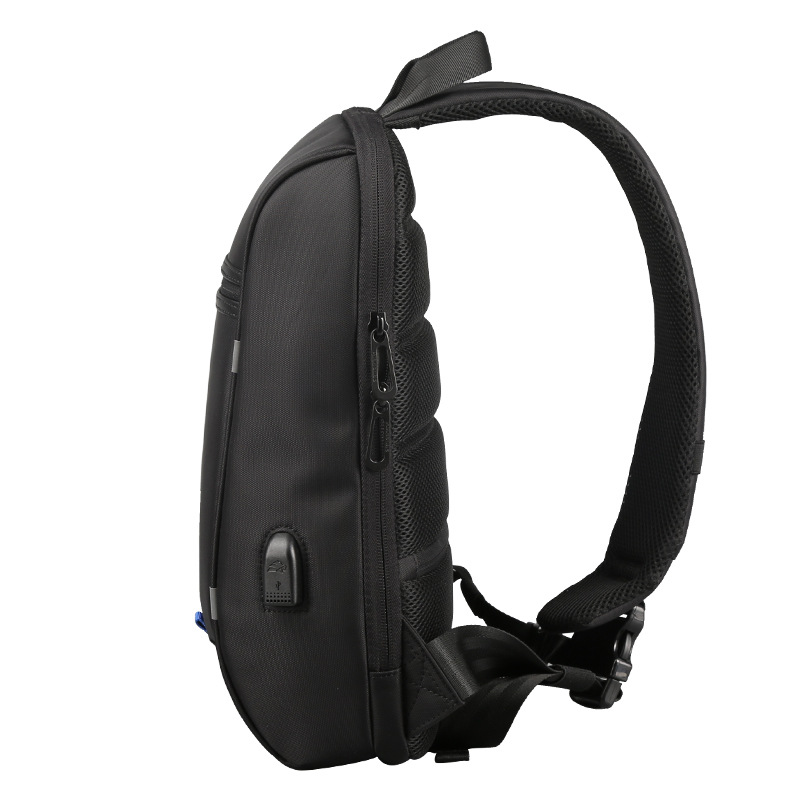 Anti Theft Laptop Backpack Waterproof Coss-Body Sling Bag With Usb Charging Port