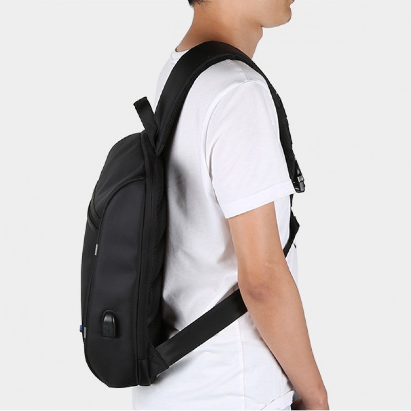 anti theft laptop backpack waterproof coss-body sling bag with usb ...