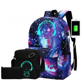 Water-Resistant Schoolbag With Usb Charging Port