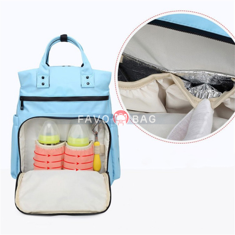 Waterproof Printing Diaper Bag Large Capacity Travel Backpack Nursing Nappy Bags for Mom