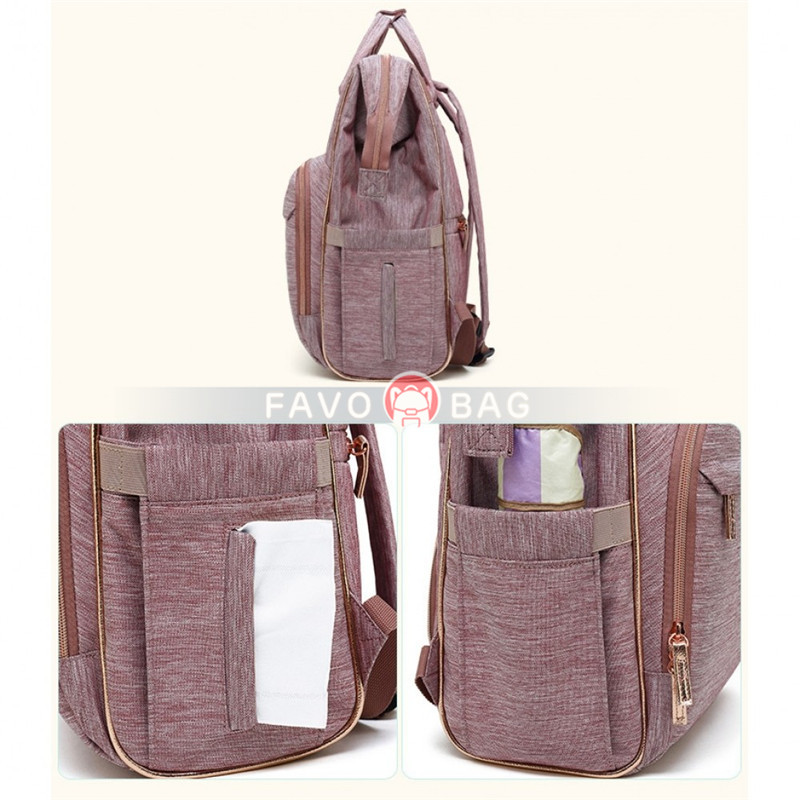 Fashion Diaper Bag Backpack Baby Travel Nappy Changing Bags for Mom Multifunction