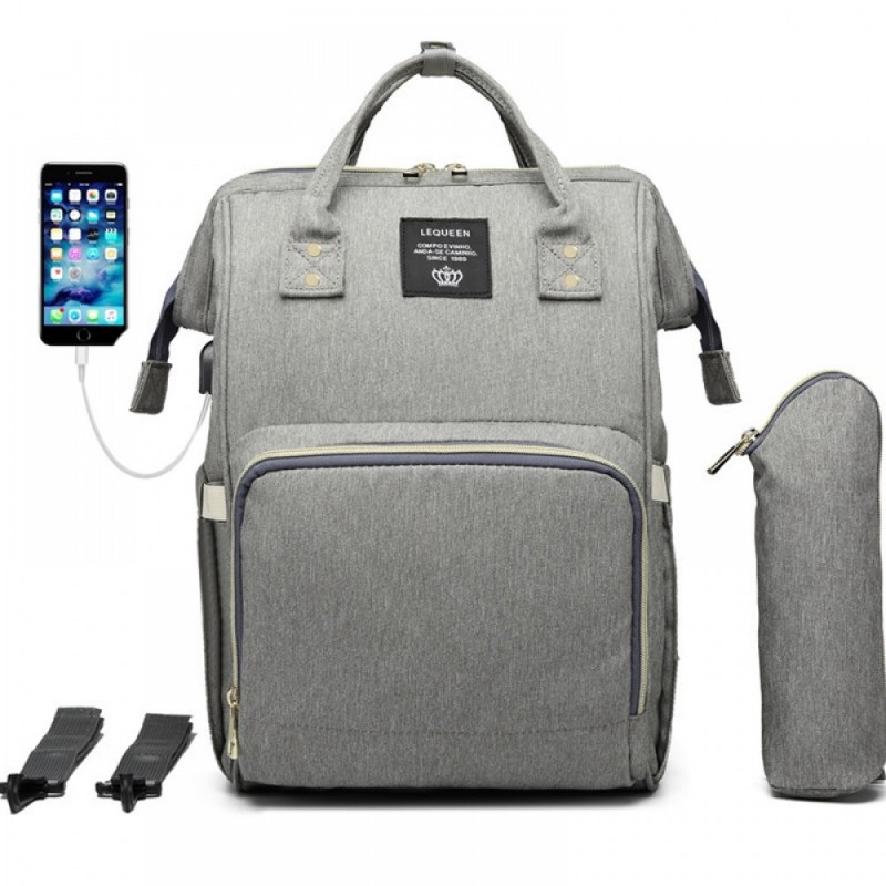 Unique Diaper Bag Backpack Nappy Maternity Backpack for Mom Daddy with USB Charging Port