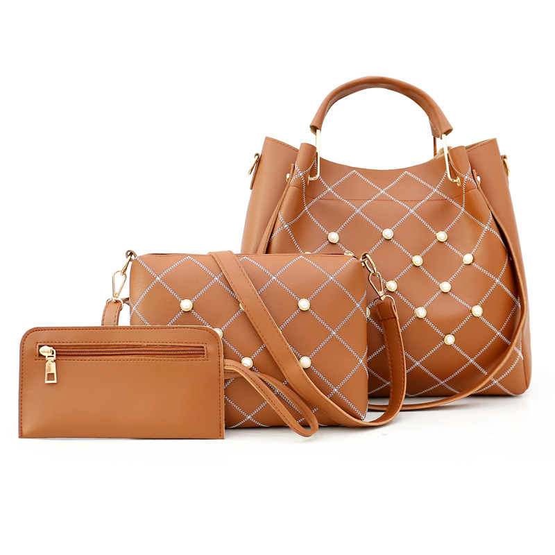 3pc Handbags for Women Tote Bags Shoulder Bag Top Handle Satchel Purse Set