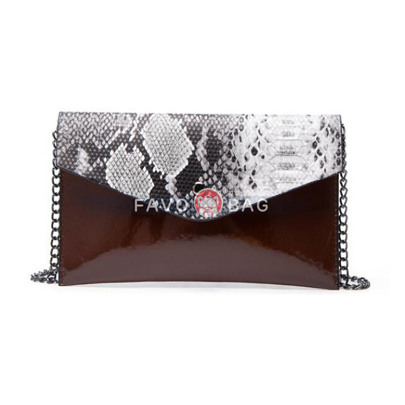 Genuine Leather Handbags for Women Snake Skin Pattern Top-handle Bag Tote Bag Wallet