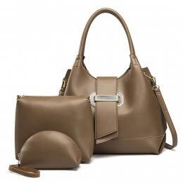 3pcs Set Satchel Purses and Handbags for Women Tote Shoulder Bag Wallets Ladies Work Handle Handbag 