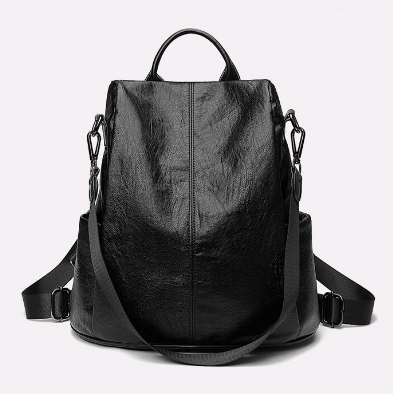 Women Backpack Purse Waterproof Pu Anti-theft Rucksack Lightweight Shoulder Bag