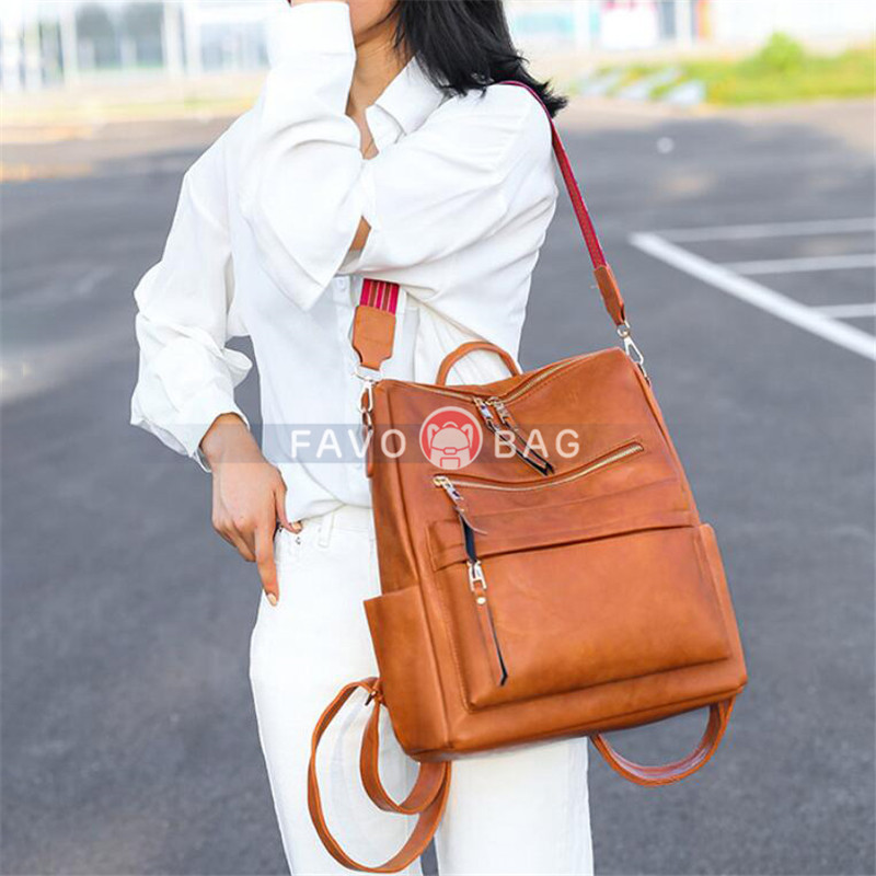 Women Backpack Purse Convertible Daypack Colorful Strap Shoulder Handbag