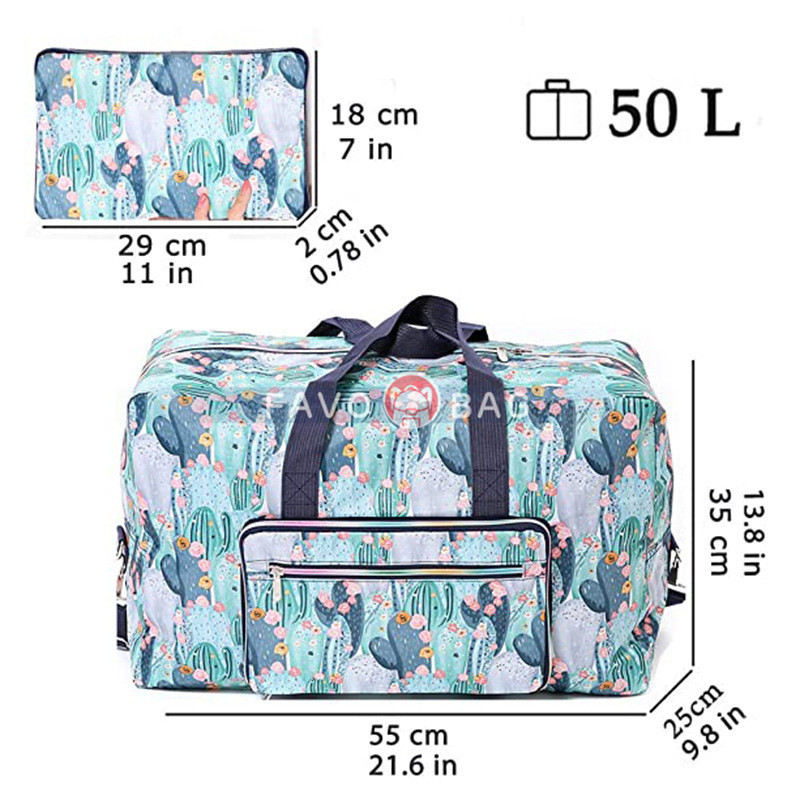 Large Travel Duffle Bag Waterproof Cute Overnight Weekender Bag for Women Girl
