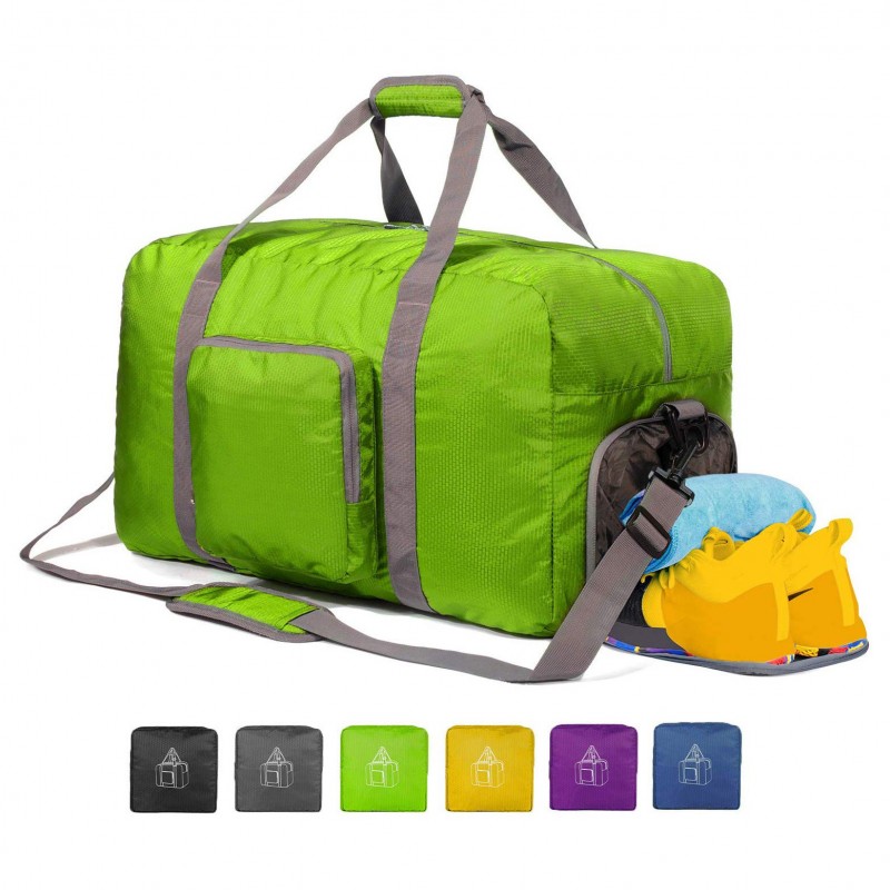 Foldable Duffle Bag for Travel Gym Sports Lightweight Luggage Duffel