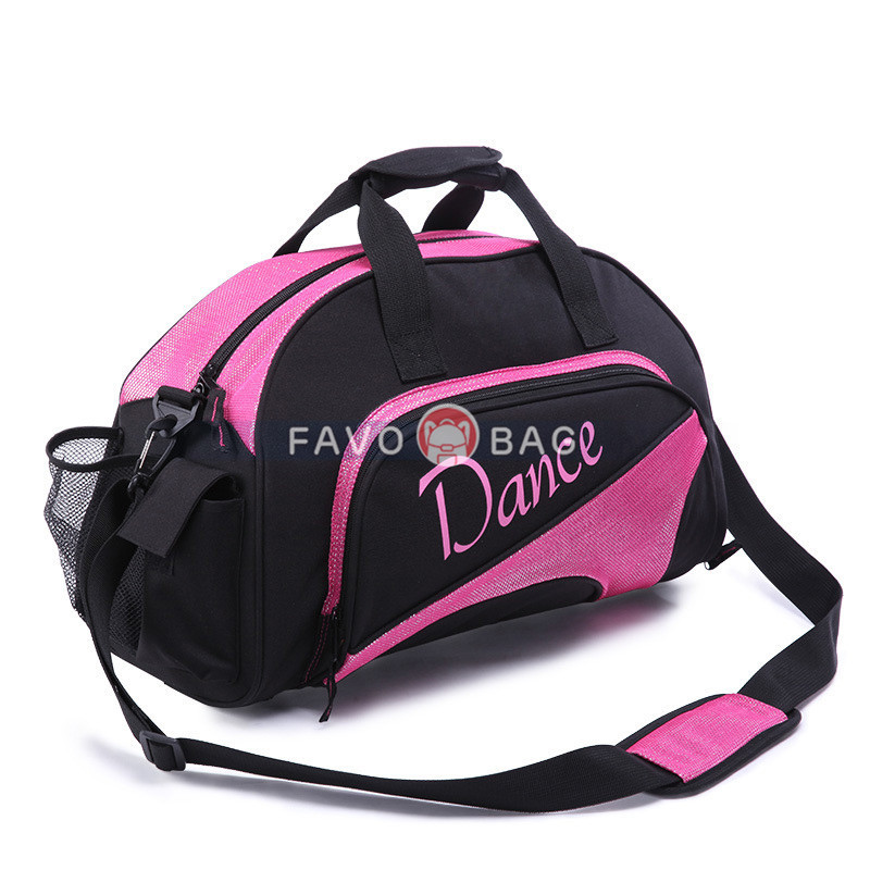 Girl's Ballet Dance Sports Gym Duffel Bag Travel Carry On + Handy Pouch